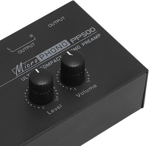 Phonograph Preamp، التحكم المستقل في مستوى الصوت Phono Preamp، ضوضاء منخفضة للغاية 1/4 بوصة مدخل إخراج لمشغل التسجيل (قابس أمريكي 100‑240 فولت)، BusoThou3hsri4vf-11 in Kuwait
