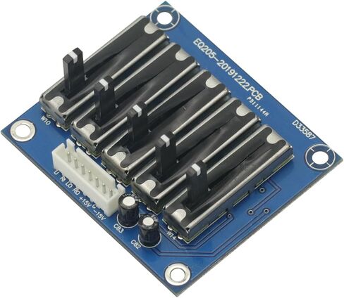 Stereo 5-band Equalizer Board 5-segment Audio Tone Preamplifier Board Module in Saudi Arabia