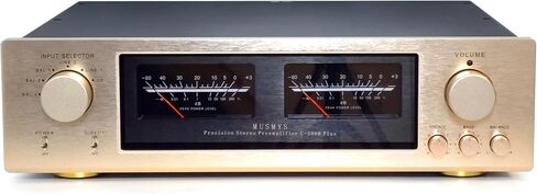 MUSMYS Pure Class A Preamplifier مرجعي متوازن بالكامل Golden Voice C-2860 Plus 2.0 قناة HiFi Home Audio Preamp Bass تحكم مستقل ثلاثي in Saudi Arabia