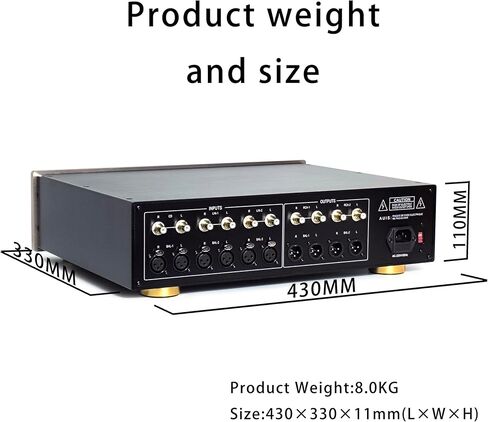 MUSMYS Pure Class A Preamplifier مرجعي متوازن بالكامل Golden Voice C-2860 Plus 2.0 قناة HiFi Home Audio Preamp Bass تحكم مستقل ثلاثي in Saudi Arabia