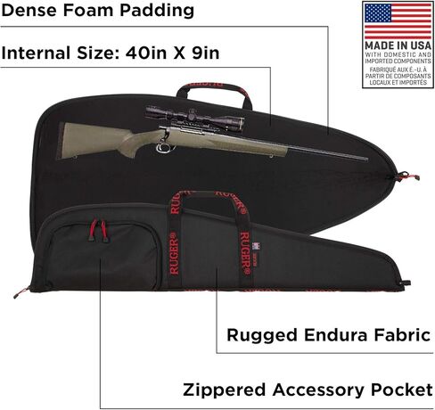 Allen Company Ruger Rifle Case - 40-inch Soft Gun Bag - Hunting and Shooting Accessories - Black in Saudi Arabia