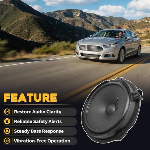 DS7Z-18808-F Front Door Round Speaker Assembly Fit for Ford Fusion 2013-2020 Fit for Ford Mustang 2015 2016 Replaces DS7Z-18808-D DS7Z-18808-A in Saudi Arabia