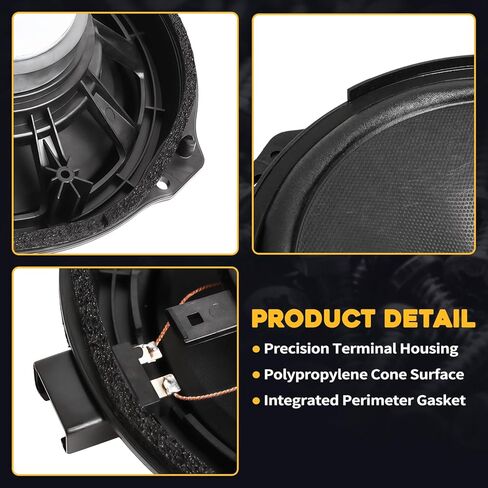 DS7Z-18808-F Front Door Round Speaker Assembly Fit for Ford Fusion 2013-2020 Fit for Ford Mustang 2015 2016 Replaces DS7Z-18808-D DS7Z-18808-A in Saudi Arabia