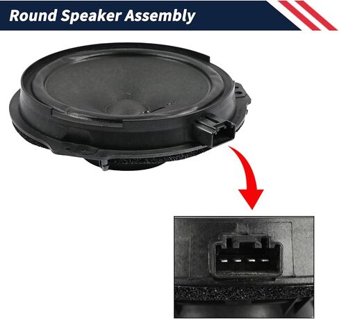 DS7Z18808D DS7Z-18808-F Round Speaker Assembly Compatible with Ford Fusion 2013 2014 2015 2016 2017 2018 2019 2020, Left Driver or Right Passenger Side Door Speaker Assembly Replacement in Saudi Arabia