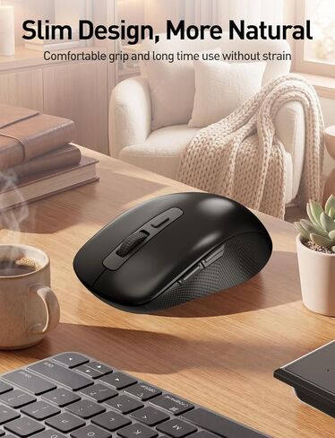 Wireless Number Pad and Mouse for Laptop, 19 Key USB Numeric Keypad Combo with Silent Mouse, 3 Adjustable DPI, 2.4GHz Ultra Slim Portable External Keypad for PC, Desktop, Notebook in Saudi Arabia