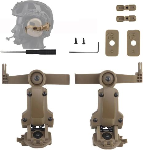 Tactical Headset Rail Adapter for Earmor M32 M31, Helmet ARC Mount Compatible with Ops-Core FAST, Team Wendy EXFIL in Kuwait