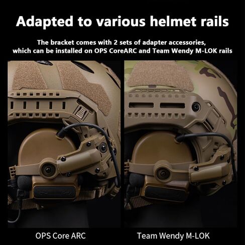 Tactical Headset Rail Adapter for Earmor M32 M31, Helmet ARC Mount Compatible with Ops-Core FAST, Team Wendy EXFIL in Kuwait
