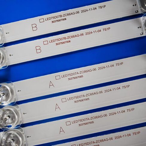 (10 * A + 2 * B شرائط الإضاءة الخلفية LED لـ ONN 100044717 LED75D07A-ZC660AG-06 30275007007 LED75D07B-ZC660AG-06 30375007008 WR75UT4210 LED75D07A-ZC66AG-05 LED75D07B-ZC66AG-05 75R5 75U2 75V81 in Saudi Arabia