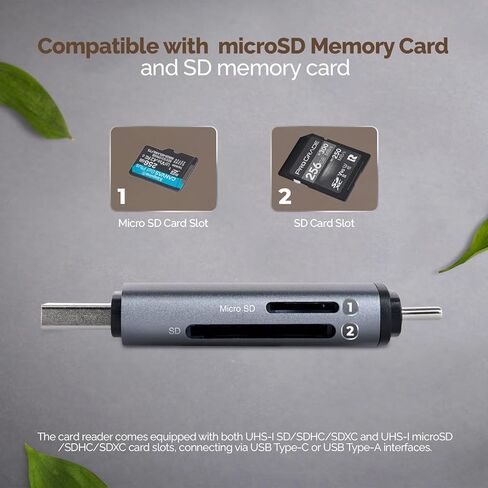 SanDisk 32GB Ultra 100MBs SDHC Memory Cards, 6-Pack, Bundle with Green Extreme USB 3.0 Type-A and Type-C OTG Card Reader in Saudi Arabia