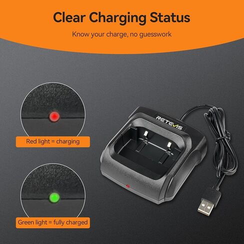 Retevis RT86 Walkie Talkie Charger, Original Charging Base, Compatible with Retevis RT86 RB25 RT86S RT86A RB89 Walkie Talkie and Battery(1 Pack) in Saudi Arabia