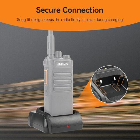 Retevis RT86 Walkie Talkie Charger, Original Charging Base, Compatible with Retevis RT86 RB25 RT86S RT86A RB89 Walkie Talkie and Battery(1 Pack) in Saudi Arabia