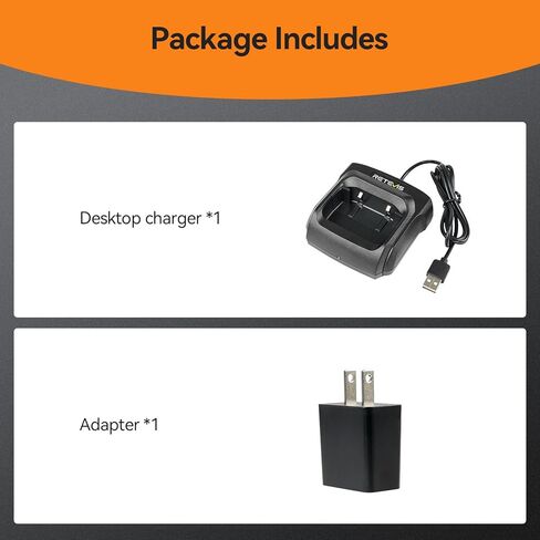 Retevis RT86 Walkie Talkie Charger, Original Charging Base, Compatible with Retevis RT86 RB25 RT86S RT86A RB89 Walkie Talkie and Battery(1 Pack) in Saudi Arabia