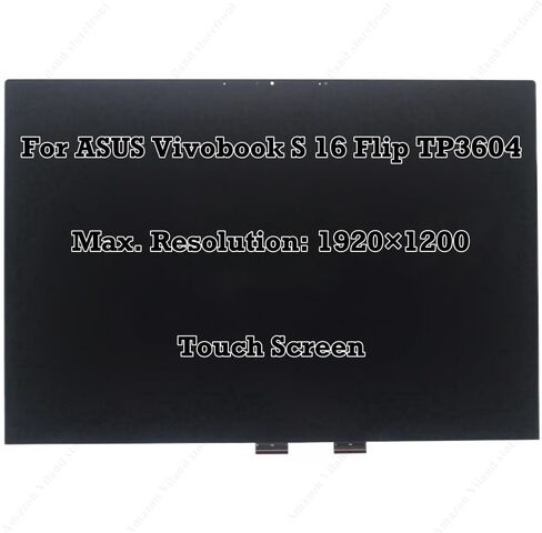 16.0" for ASUS Vivobook S 16 Flip TP3604VA-WS51T WUXGA 1920×1200 60Hz LCD LED Version Touch Screen LCD Display Complete Assembly Replacement(Not Fit for OLED)(LCD Display Complete Midnight Black) in Kuwait