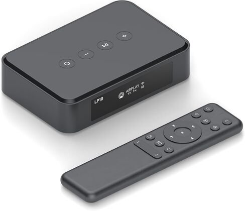 جهاز استقبال الموسيقى اللاسلكي Arylic LP10 واي فاي وبلوتوث، AirPlay 2، Google Cast، Spotify&Tidal Connect، محول ستيريو للصوت المنزلي، التحكم في التطبيقات، يعمل مع Siri ومساعد Google in Kuwait