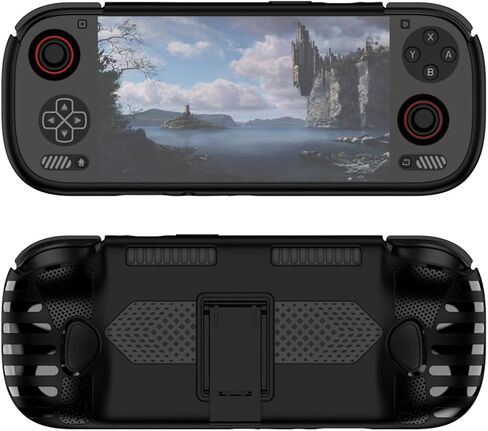حافظة واقية لـ Odin 3 - غلاف TPU مع مسند، متوافق مع Ayn Odin 3 Gaming Handheld | غطاء أسود وقبضة معززة in Kuwait