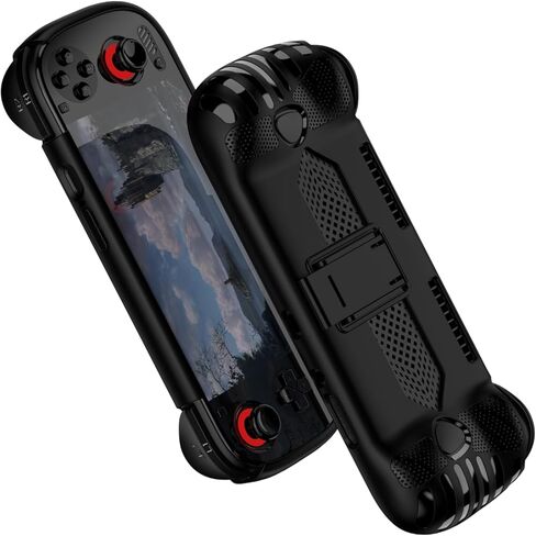 حافظة واقية لـ Odin 3 - غلاف TPU مع مسند، متوافق مع Ayn Odin 3 Gaming Handheld | غطاء أسود وقبضة معززة in Kuwait
