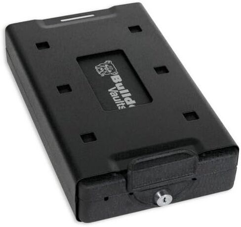 Bulldog Cases Car Safe with Key Lock, Mounting Bracket and Cable in Black , 8.2 x 5.9 x 2.2 inches in Saudi Arabia