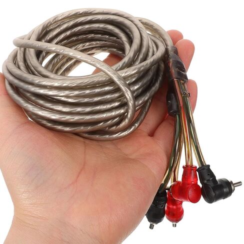 Car Audio Speaker Cable 5m Pure Copper Subwoofer Wire Harness Kit for Vehicle Amplifier Installation Compatible with Car Audio Systems in Saudi Arabia