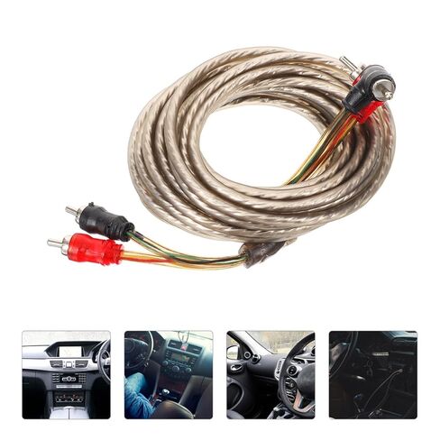 Car Audio Speaker Cable 5m Pure Copper Subwoofer Wire Harness Kit for Vehicle Amplifier Installation Compatible with Car Audio Systems in Saudi Arabia