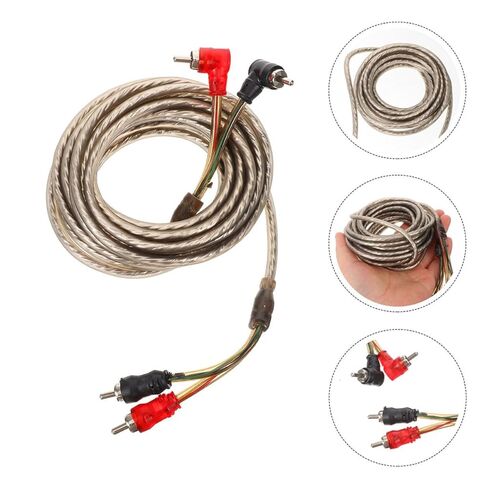 Car Audio Speaker Cable 5m Pure Copper Subwoofer Wire Harness Kit for Vehicle Amplifier Installation Compatible with Car Audio Systems in Saudi Arabia