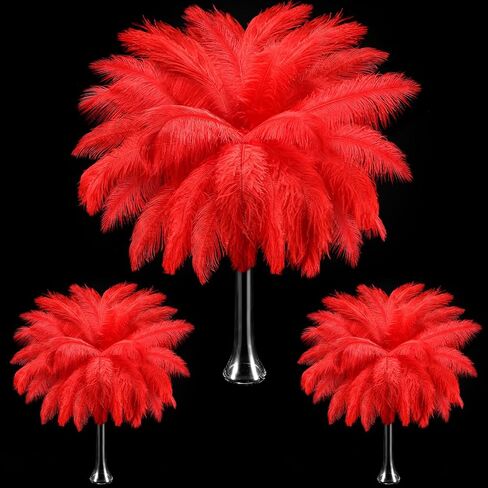 Maitys 90 Pcs Natural Ostrich Feathers Large Plumes,White in Kuwait