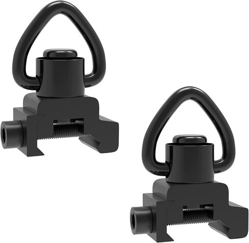 1" Picatinny Rail QD Sling Swivel Mount, 360 Degree Rotation Quick Detach Attachment with Push Button for Two Point Sling in Saudi Arabia