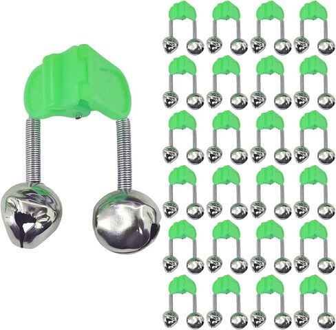 Fishing Bells for Rods,Dual Metal Bells Plastic Clip, Extra Loud Dual Alert Bells Clip, Bells for Fishing Poles,Ideal for Night Fishing, Ice Fishing,Sea Fishing in Saudi Arabia