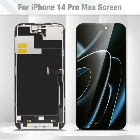 Screen Replacement for iPhone 14 Pro Max LCD for iPhone 14 Pro Max Display Touch Screen Digitizer Assembly A2894, A2893, A2895 Repair Parts with Tools(Black,Incell) in Saudi Arabia