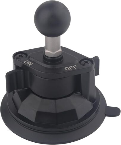Upgraded Car Suction Cup Base with 1-Inch Ball, Compatible with RAM B Size Double Socket Arms | Heavy-Duty 3.4" Suction Base for Windshield | Holds 5.5 lbs – Rosette Bite Locking System in Saudi Arabia