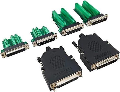 Thin DB25 Solder Free Male and Female 25PIN Connector Adapter Board Terminal Serial Port Parallel Plugs 1Pcs(Purple) in Saudi Arabia