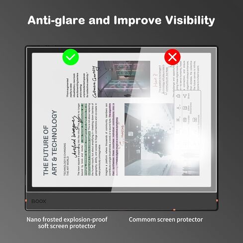 Anti-Glare Screen Protector for Onyx Boox Note Air 5 C/Air 4 C/Air 3 C Tablet 10.3", Anti Fingerprint, Scratch Resistant, Paper Feel Nano Matte PET Soft Film, 2-Pack (Matte) in Saudi Arabia