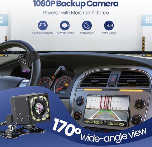 7“Single Din Radio with Apple CarPlay & Android Auto, UHD Single Din Touchscreen Car Radio, Car Stereo with 1080P Backup Camera, Mirror Link, Bluetooth 5.3, GPS, AM&FM, Fast Charging, EQ, SWC in Saudi Arabia