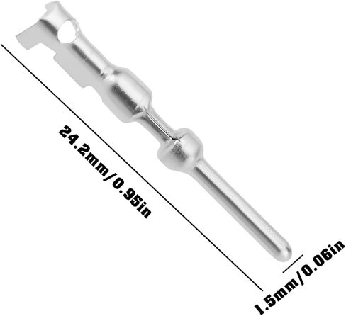 SING F LTD 20Pcs Car Wedgelock Terminals E6DZ-14487-AA 33088-0009 Compatible with Ford 24.2x1.5mm Male in Saudi Arabia