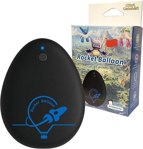 Rocket Balloon Auto Walking Device for iOS Auto Catch and Auto Item Collection Smart Walking and Point to Point Movement with Dedicated App Route Continuation and Cooldown Protection in Saudi Arabia