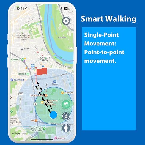 Rocket Balloon Auto Walking Device for iOS Auto Catch and Auto Item Collection Smart Walking and Point to Point Movement with Dedicated App Route Continuation and Cooldown Protection in Saudi Arabia