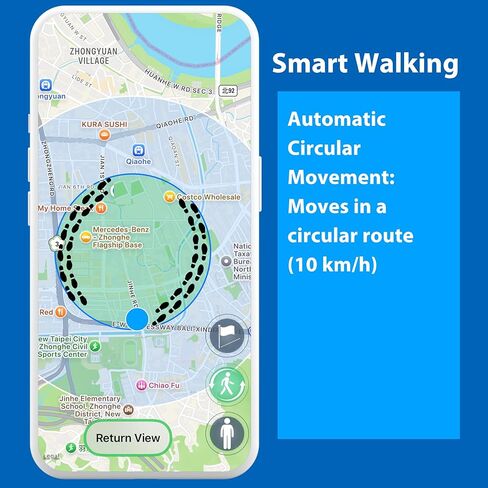 Rocket Balloon Auto Walking Device for iOS Auto Catch and Auto Item Collection Smart Walking and Point to Point Movement with Dedicated App Route Continuation and Cooldown Protection in Saudi Arabia