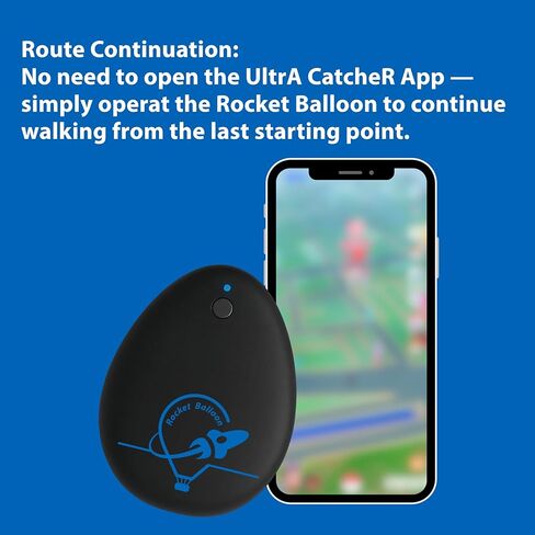 Rocket Balloon Auto Walking Device for iOS Auto Catch and Auto Item Collection Smart Walking and Point to Point Movement with Dedicated App Route Continuation and Cooldown Protection in Saudi Arabia
