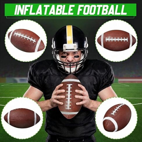 Chivao 6 Pieces Mini Football Mini Inflatable Football Kids Football Playground Balls for Kids Junior Outdoor Indoor Family Games Football Lovers Gifts Birthday Favors (7.2 Inch) in Saudi Arabia