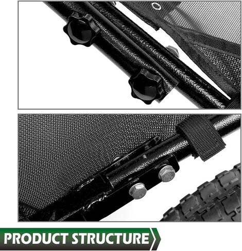 GRAND ORANGE Foldable Multi Use Deer Game Recovery Cart 500lb Capacity Black Utility Gear Dolly with 4 Oversized Wheels All Terrain Cart in Saudi Arabia