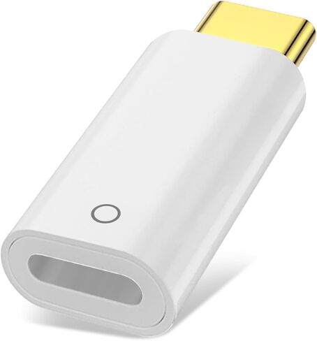 محول Jadebones USB-C إلى قلم الرصاص الجيل الأول فقط لجهاز Apple iPad 10th/11th A16 2025، موصل محول شحن USB C إلى قلم رصاص، يدعم الشحن والاتصال (أبيض) in Saudi Arabia