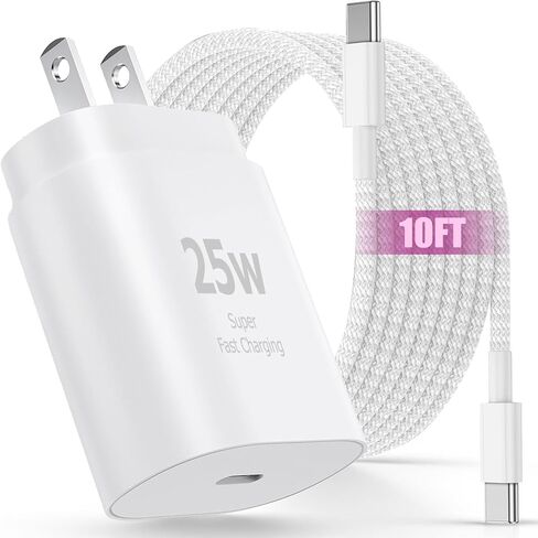 شاحن iPad سريع الشحن بطول 10 أقدام من النوع C إلى C، شاحن USB C سريع لأجهزة Apple iPad Pro 13/12.9/11 في 2025-2018، iPad Air 4th/5th Gen، iPhone 17 16 15 Pro Max/Mini/iPad محول الطاقة in Kuwait