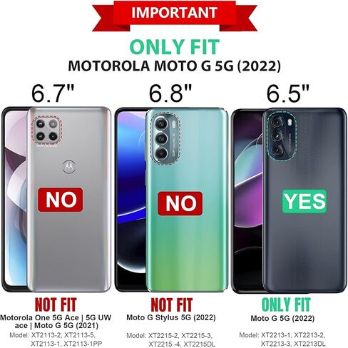 NZND Designed for Motorola Moto G-5G-2022 Case, Black/Clear | with Built-in Screen Protector | 16FT Military Grade Drop Tested, Full-Body Protection Bumper Shockproof Phone Cover in Saudi Arabia