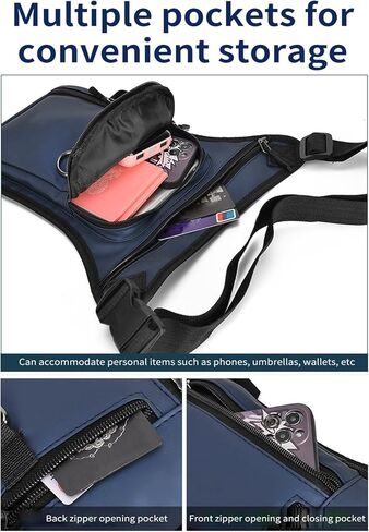 Shkalacar Leg Bag for Men Women Tactical Thigh Bag with Leg Strap Fanny Pack Outdoor Motorcycle Drop Leg Bag for Hiking Climbing Cycling, Waterproof Large Capacity Multifunctional Waist Bag in Saudi Arabia