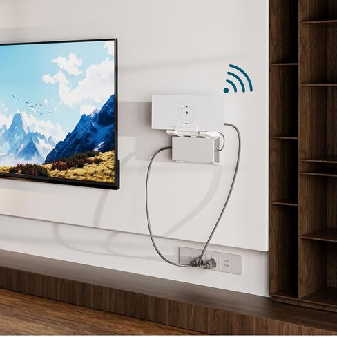 حامل جداري لجهاز التوجيه Starlink Gen3، حامل مودم لجهاز التوجيه Starlink 2 في 1 لجهاز التوجيه Gen3 UTR-32 وإمدادات الطاقة، ملحقات Starlink ABS الموفرة للمساحة Gen3، سهل التركيب للمنزل RV Office Boat in Kuwait