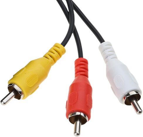 S-Video 4Pin with 3.5mm Stereo Sound Male Plug to 3RCA Male Composite Adapter Converters Video Cable to HDTV 1.8M Home Theater Connection in Saudi Arabia