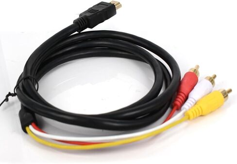 HDTV-Compatible to Composite AV Adapter Gold Plated Interfaces Full 1080P Output for Players Set Top Box HDTV-Compatible to Av for Player in Saudi Arabia