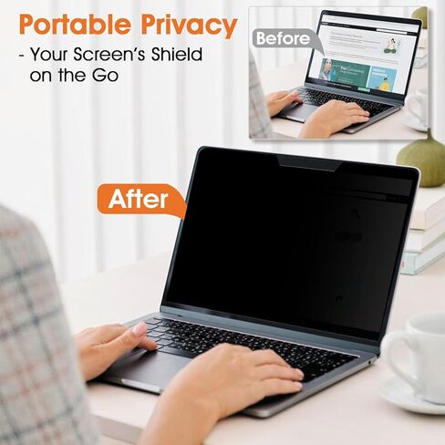 شاشة خصوصية لجهاز MacBook Pro 13 بوصة (2016، 2017، 2018، 2019، 2020، 2021، 2022، M1، M2))، درع شاشة خصوصية للكمبيوتر المحمول مضاد للوهج ومضاد للوهج، واقي مضاد للخدش لجهاز Mac 13 بوصة in Kuwait