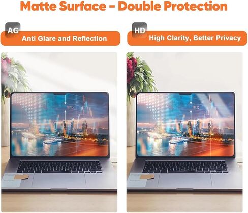 شاشة خصوصية لجهاز MacBook Pro 13 بوصة (2016، 2017، 2018، 2019، 2020، 2021، 2022، M1، M2))، درع شاشة خصوصية للكمبيوتر المحمول مضاد للوهج ومضاد للوهج، واقي مضاد للخدش لجهاز Mac 13 بوصة in Kuwait
