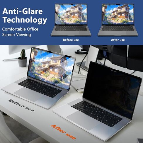 شاشة خصوصية مغناطيسية لجهاز MacBook Pro NEO 13 بوصة 2026 A18، درع كمبيوتر محمول للخصوصية قابل للإزالة، فلتر مضاد للوهج باللون الأزرق ومضاد للتجسس لجهاز MacBook Pro Neo 13" in Kuwait