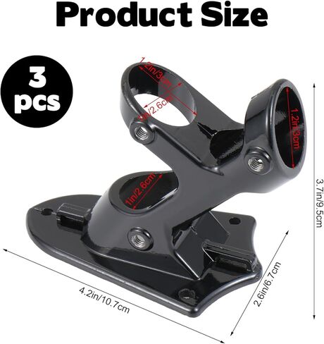 Metal Hunting Tree Branch Holders, 3 Sets Adjustable Mounted Deer Licking Branch Bracket, Slant Base Mock Scrape Kit Deer Hunting Accessories, Two Position Mounting Stainless Branch Brackets in Saudi Arabia